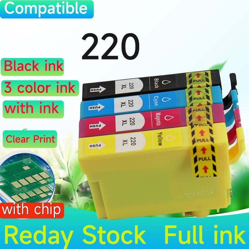 สําหรับ Epson T220 220XL T220 ตลับหมึกสําหรับ WorkForce WF-2630 2650 2660 2750 2760 XP-220 320 324 4