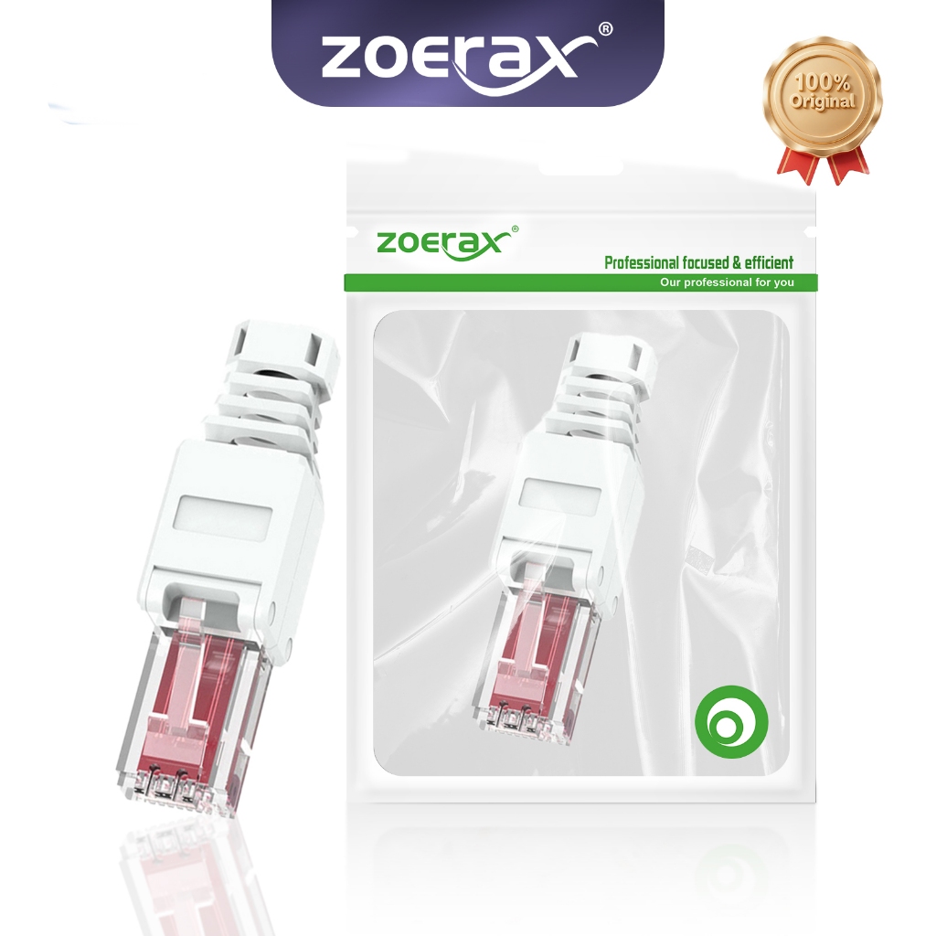 ZoeRax 1PCS เครื่องมือฟรี RJ45 CAT6 Connector Ethernet Termination Plugs, 23AWG ถึง 26AWG Cable Inte
