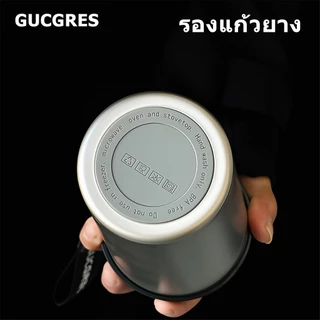 GUCGRES (500ml/17oz) ถ้วยกาแฟสแตนเลสแท้ 100% แก้วเก็บความเย็น เคลือบเซรามิค เก็บความร้อน-เย็นได้ แก้วน้ำแบบพกพา