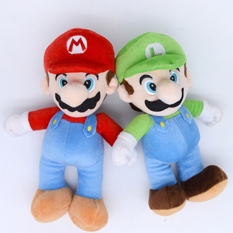 25 ซม.ญี่ปุ่นอะนิเมะ Super เกมตุ๊กตาหมอน Luigi ของเล่นตุ๊กตาตุ๊กตา Bolster ตุ๊กตาของเล่นเด็กวันเกิดคริสต์มาสของขวัญ