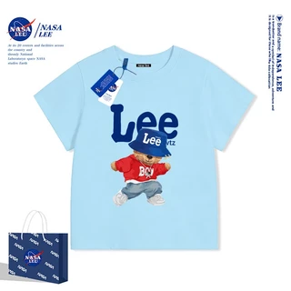เสื้อยืดเด็ก NASA LEE หมีฮิปฮอปสุดเท่ ตัวการ์ตูนน่ารัก ผ้า Cotton สบายผิว | เสื้อแฟชั่นสำหรับเด็กผู้ชายและเด็กผู้หญิง (หลายสี)