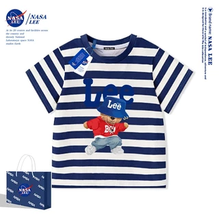 เสื้อยืดเด็ก NASA LEE หมีฮิปฮอปสุดเท่ ตัวการ์ตูนน่ารัก ผ้า Cotton สบายผิว | เสื้อแฟชั่นสำหรับเด็กผู้ชายและเด็กผู้หญิง (หลายสี)