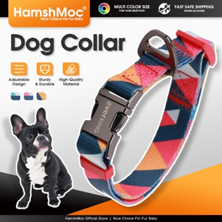 HamshMoc ปลอกคอสุนัขลูกสุนัขสําหรับงานหนักพร้อมหัวเข็มขัดโลห…