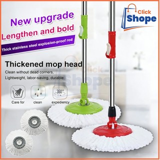 CLICK SHOPE Spinning Mop Handle Replacement Efficient Cleaning Mop With Durable Handle 360 Degree Cleaning Mop