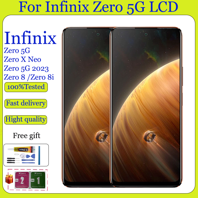 ต้นฉบับสําหรับ Infinix Zero 5G Zero 5G 2023 Zero 8 Zero 8i Zero X Neo จอแสดงผล LCD หน้าจอสัมผัสเปลี่