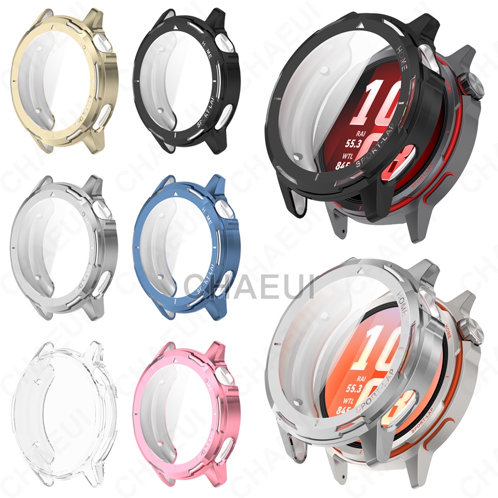 ตัวป้องกันหน้าจอTPUกรณีคลุมทั้งหมดกรอบอุปกรณ์เสริมสําหรับ Huawei Watch GT Runner 2