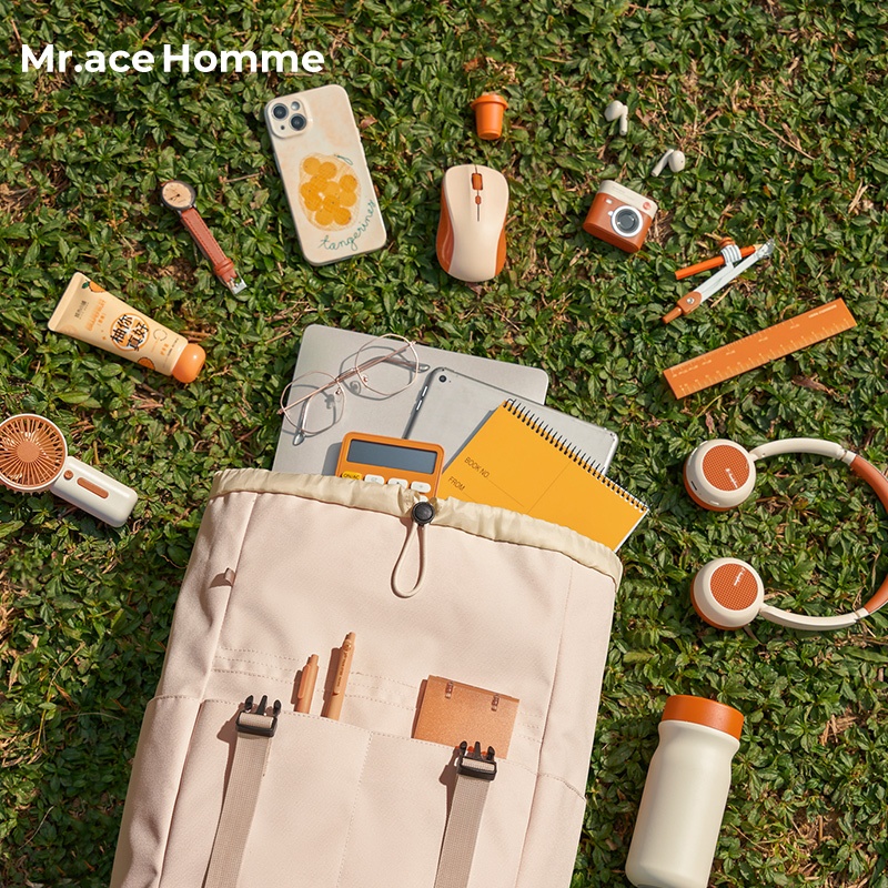 Mr.ace Homme حقيبة ظهر بسيطة كبيرة خفيفة — صورة 5