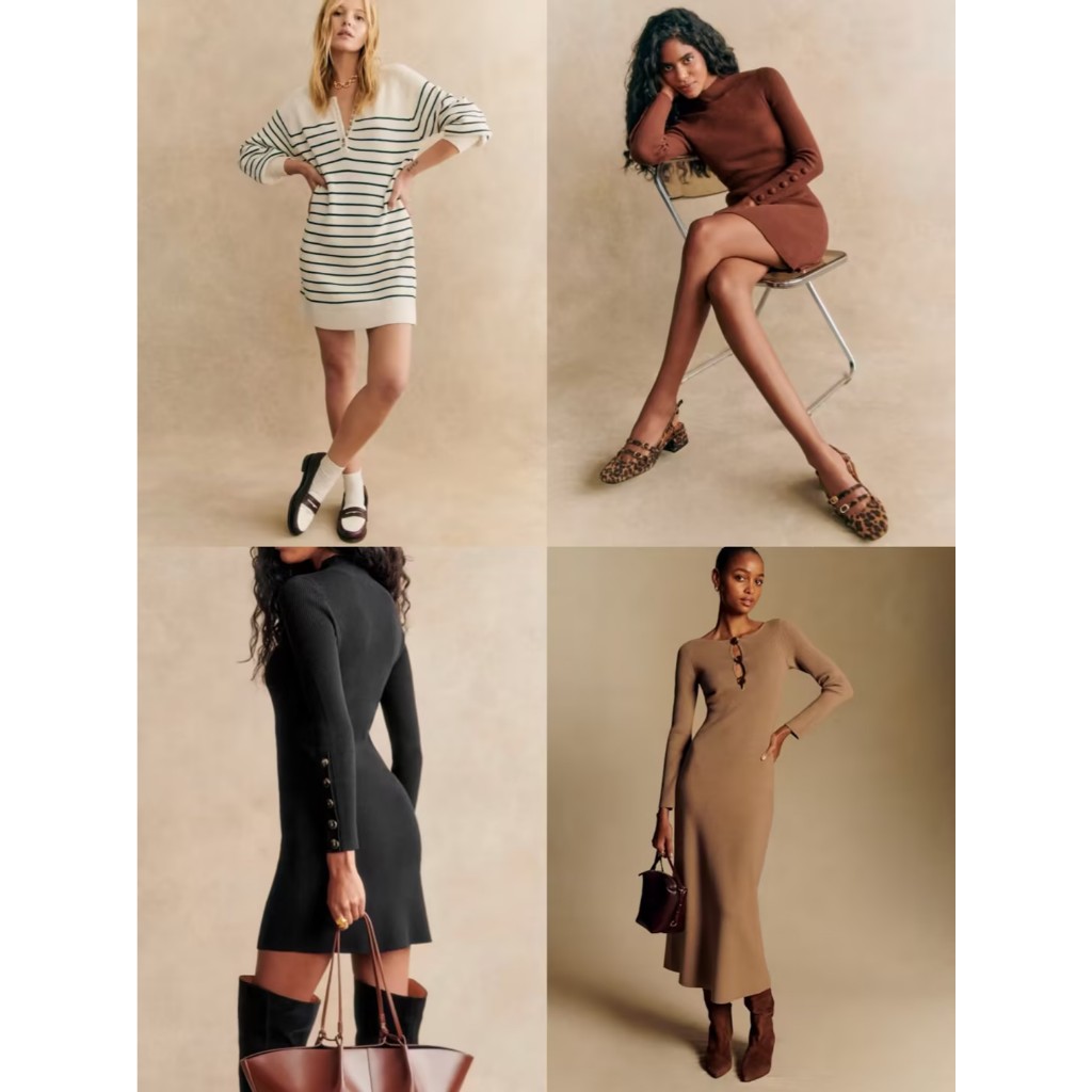 SALE ชุดเดรสถัก French sezane Original Factory