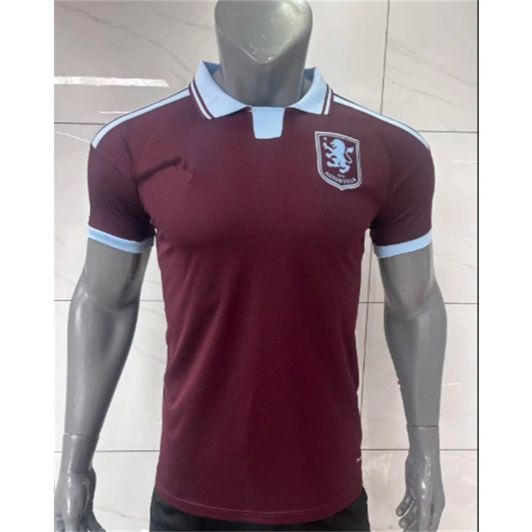 เสื้อกีฬาฟุตบอล Aston Villa สำหรับผู้ชาย เหมาะสำหรับการฝึกฝนที่บ้าน