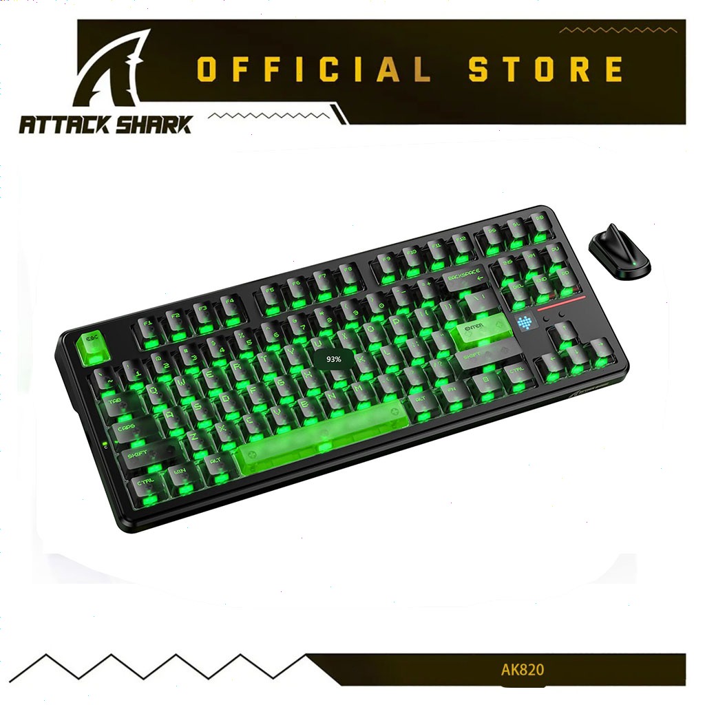 ATTACK SHARK X87 ULTRA คีย์บอร์ดไร้สายพร้อมตัวรับสัญญาณไร้สาย 8K