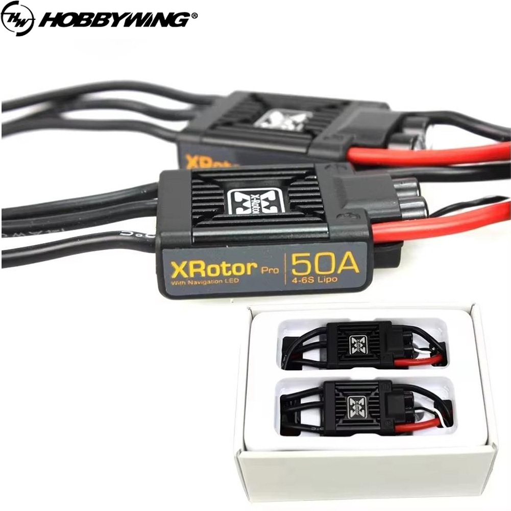 Hobbywing XRotor PRO 50A 4-6S LiPo ไม่มี BEC ESC DEO Brushless ESC สําหรับ FPV Drone Quadcopter Mult