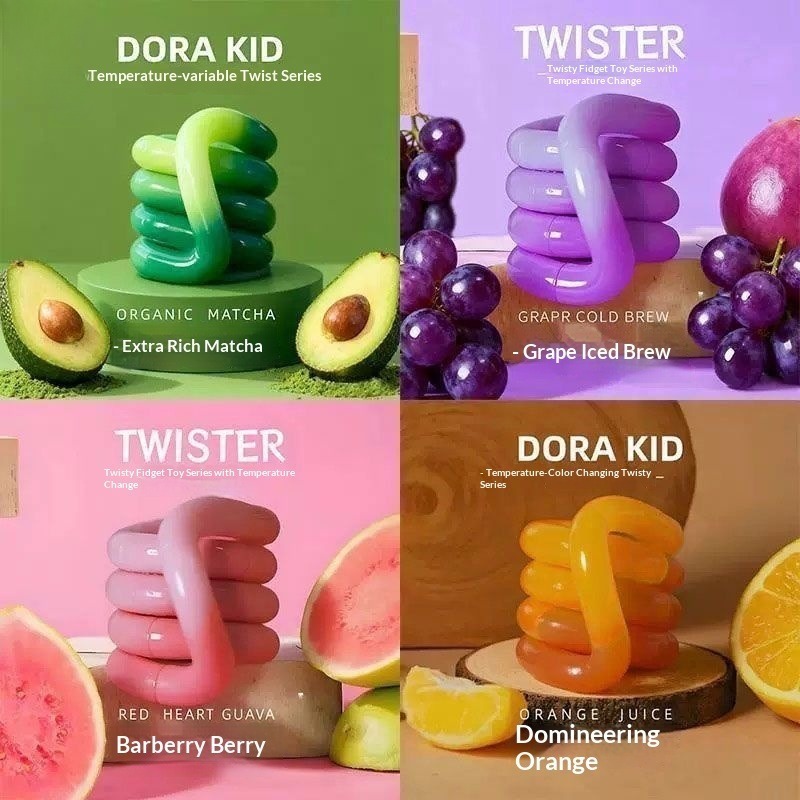 Tangle Anti Stress ADHD Fidget ของเล่นออทิสติก Sensory เด็กปริศนาการศึกษา Twister ของเล่น