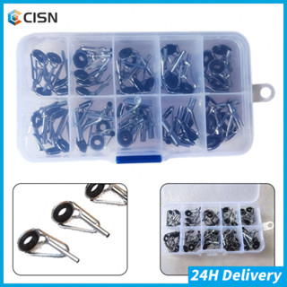 【จัดส่งด่วน】ชุดซ่อมไกด์แท่งเบ็ดตกปลา 50 ชิ้น ขนาด 1.6-3.8 มม…