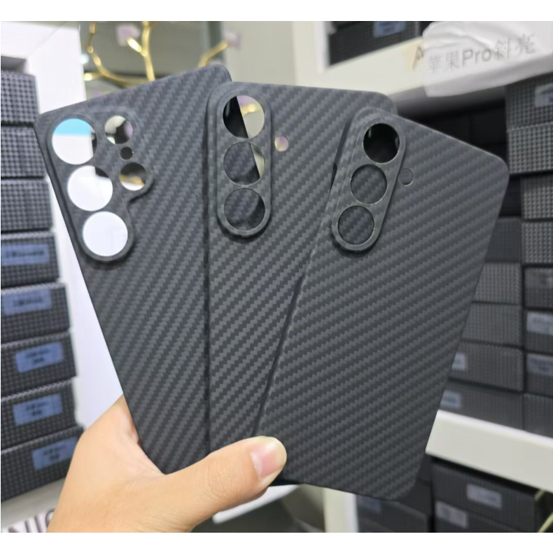 เคสโทรศัพท์มือถือเคฟล่าร์เหมาะสําหรับ Samsung S22 S23 S24 S25 S26 Series เคสน้ําหนักเบาบางและเบาเป็นพิเศษ