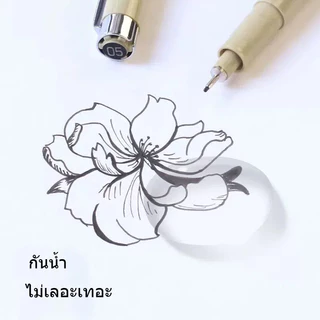 เส้น, กันน้ํา, ปลายแปรง, ปากกาเข็มออกแบบตะขอสายร่างกันน้ําตะขอสายปากกามือวาดการ์ตูนจังหวะขอบจิตรกรรมวาดเข็มปากกา