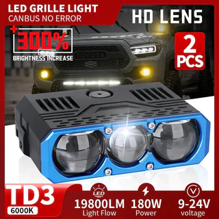 Carolyn Triple เลนส์ LED Spotlight 300W Solenoid Beam Switching LED ไฟหน้า Universal รถรถจักรยานยนต์ Grille Light รถอุปกรณ์เสริม