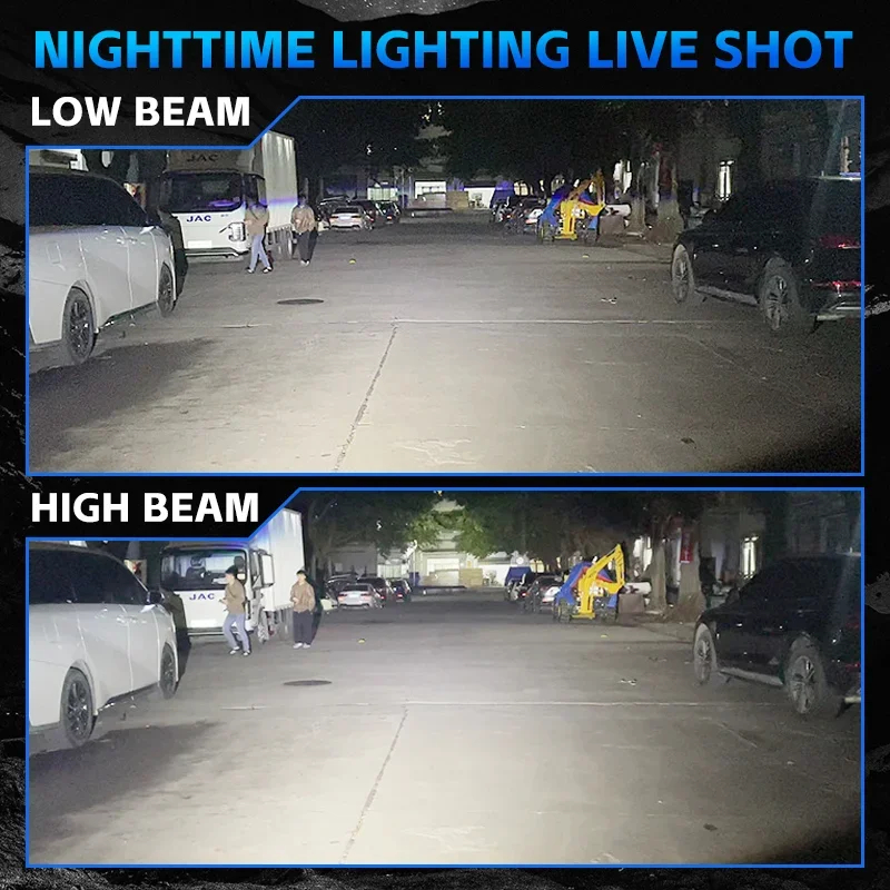 Carolyn Triple เลนส์ LED Spotlight 300W Solenoid Beam Switching LED ไฟหน้า Universal รถรถจักรยานยนต์ Grille Light รถอุปกรณ์เสริม ราคา ถูกที่สุด ดีลบีเคเค แกลเลอรีภาพที่ 2
