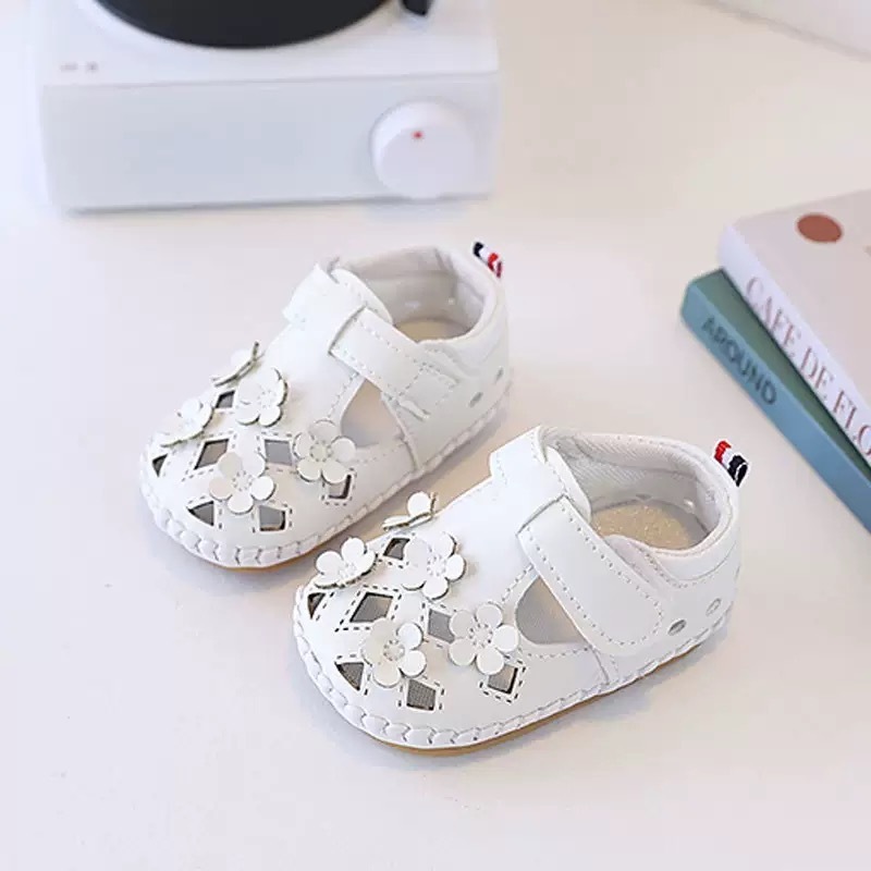 รองเท้าพื้นนุ่ม สไตล์เจ้าหญิง แฟชั่นฤดูร้อน สําหรับเด็กผู้หญิง 0-1 ปี ราคา ถูกที่สุด ดีลบีเคเค แกลเลอรีภาพที่ 5