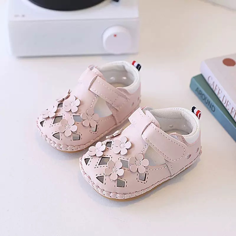 รองเท้าพื้นนุ่ม สไตล์เจ้าหญิง แฟชั่นฤดูร้อน สําหรับเด็กผู้หญิง 0-1 ปี ราคา ถูกที่สุด ดีลบีเคเค แกลเลอรีภาพที่ 6