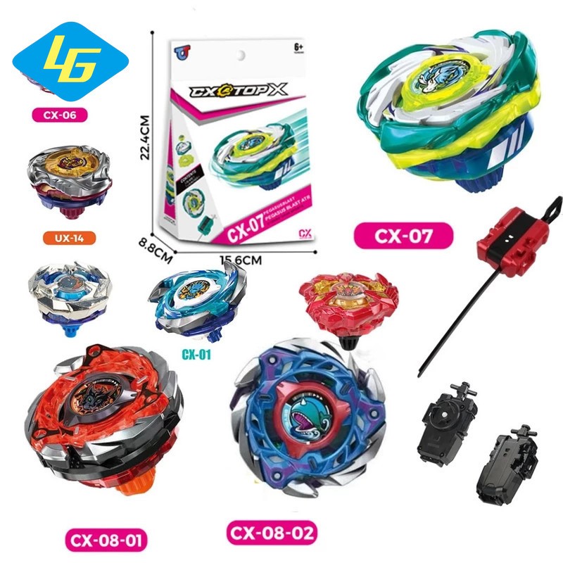 Bey X CX-07 Pegasus Blast CX-08 สุ่ม Booster Spinning Top CX-01 Dran Brave ของเล่นของขวัญ CX-06 สําห