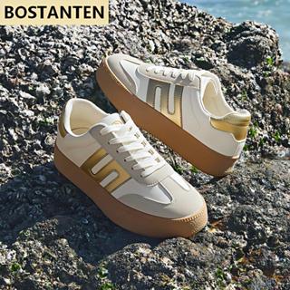 【เพิ่มความสูง】BOSTANTEN รองเท้า GAT แพลตฟอร์มผู้หญิง ทรงสวย …