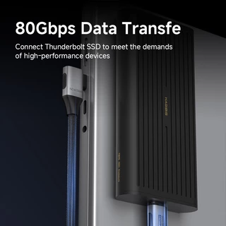 Hagibis USB C ถึง USB C สายมุมขวา 240W 90 องศา Type C รถ Fast สายชาร์จ 80Gbps สําหรับ Thunderbolt 5 iPhone Macbook