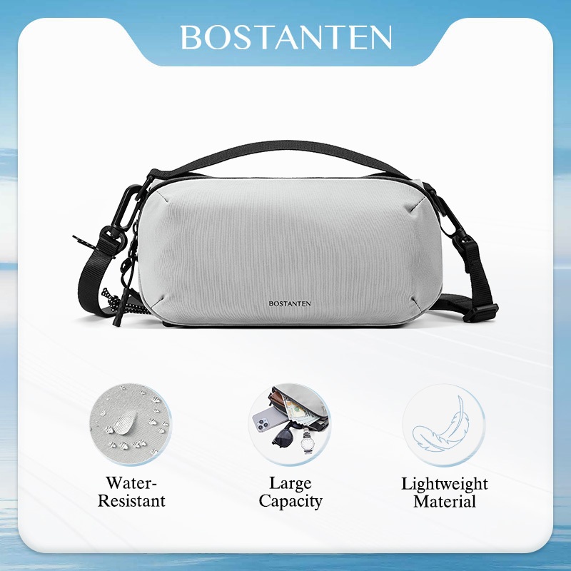 BOSTANTEN Dash กระเป๋าคาดเอวผู้ชาย กันน้ำ เบา มินิมอล จุเยอะ เรียบเท่ ใช้ได้ทุกโอกาส