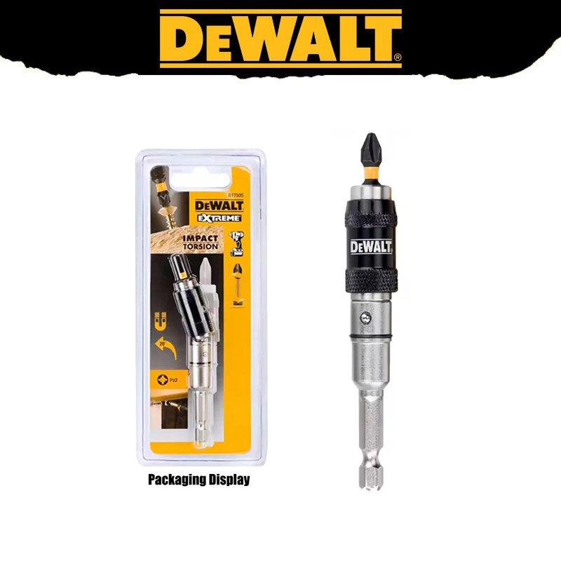 Dewalt DT7505-QZ  Pivoting Bit Tip Holder 20° หน้า2 6.35มม.1/4 "อุปกรณ์เครื่องมือไฟฟ้ามุมแม่เหล็ก  ดอกไขควงไฟฟ้า อุปกรณ์เสริม