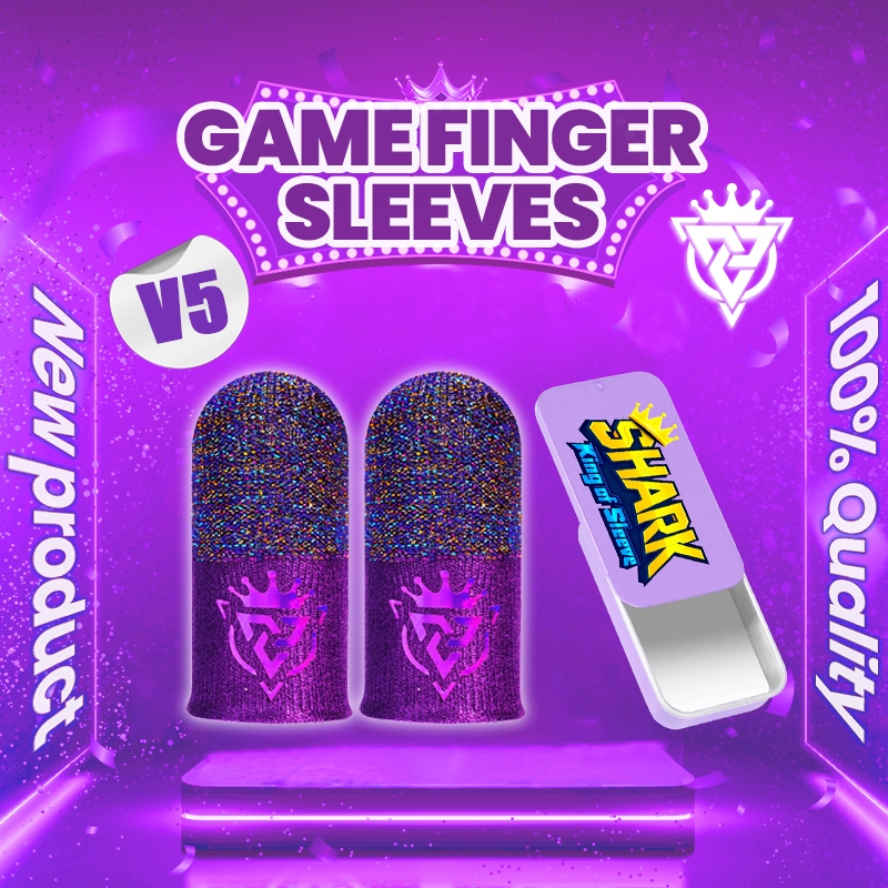 BlueWow เกมมือถือปลายนิ้วถุงมือ Sweatproof Anti-slip หน้าจอสัมผัสแขนนิ้วมือ Breathable Gaming ปลายนิ้วสําหรับ Gamer