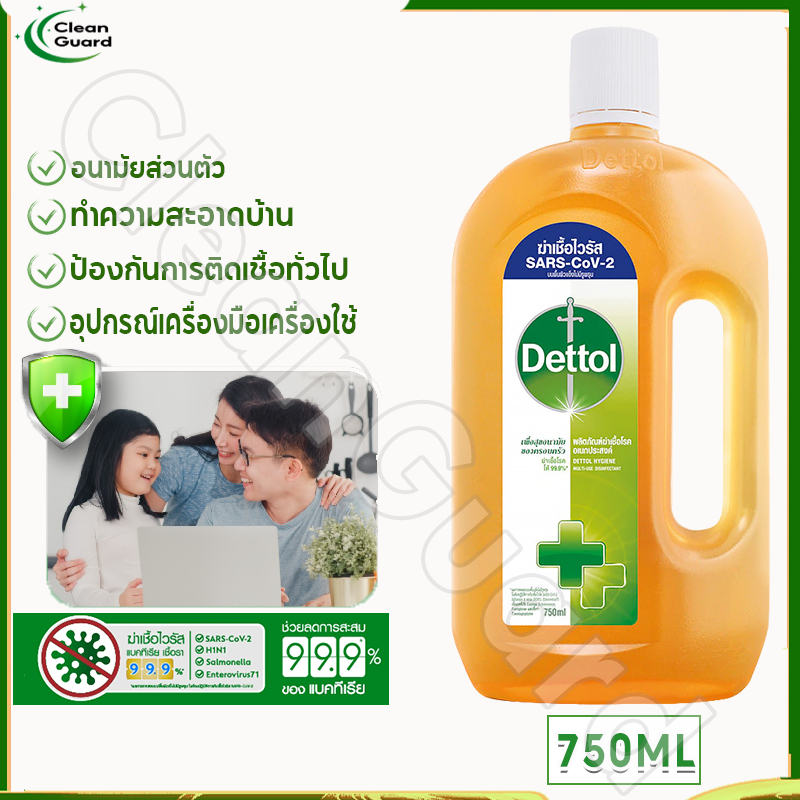 เดทตอล น้ํายาทําความสะอาดมัลติฟังก์ชั่น ฆ่าเชื้อ 99.9% ดูแลทั้งบ้าน750มล – โปรปัง