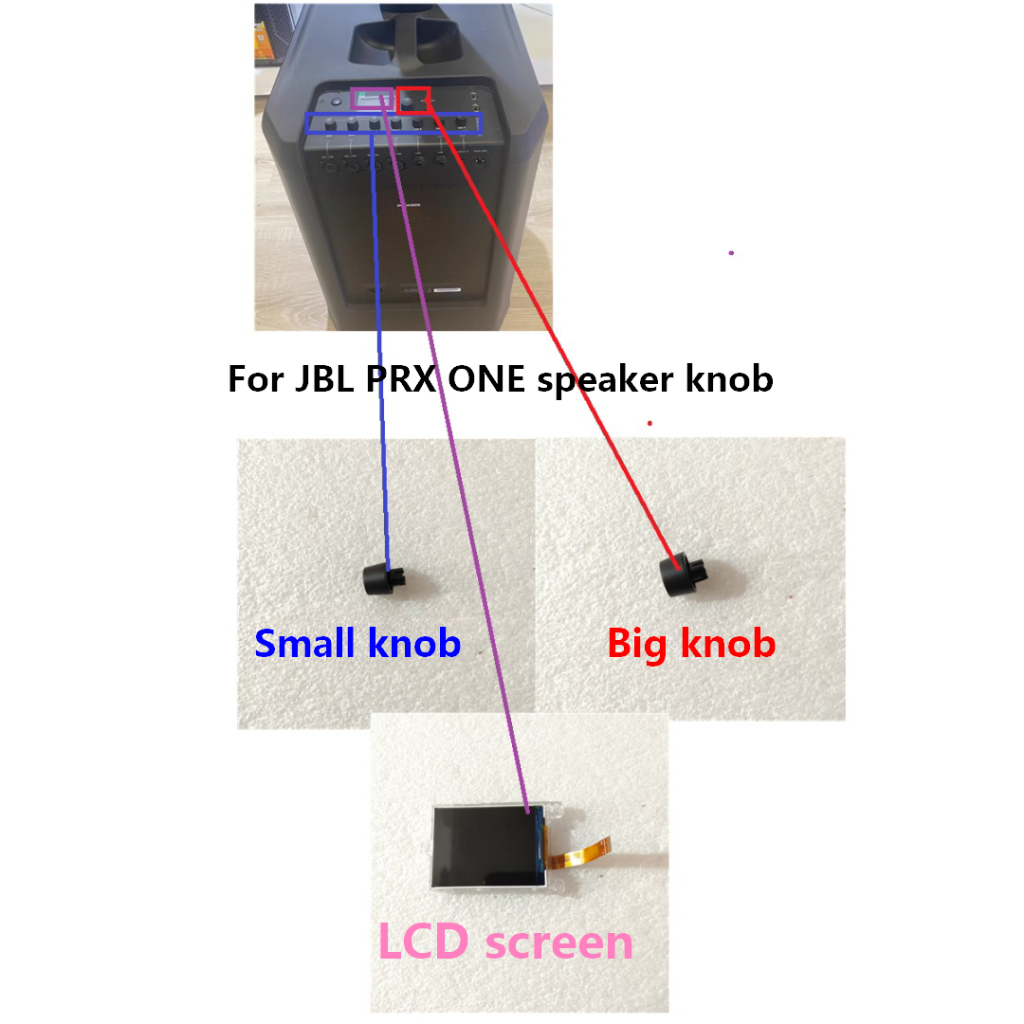ปุ่มหมุนลําโพงทดแทนสําหรับปุ่มลําโพง JBL PRX ONE