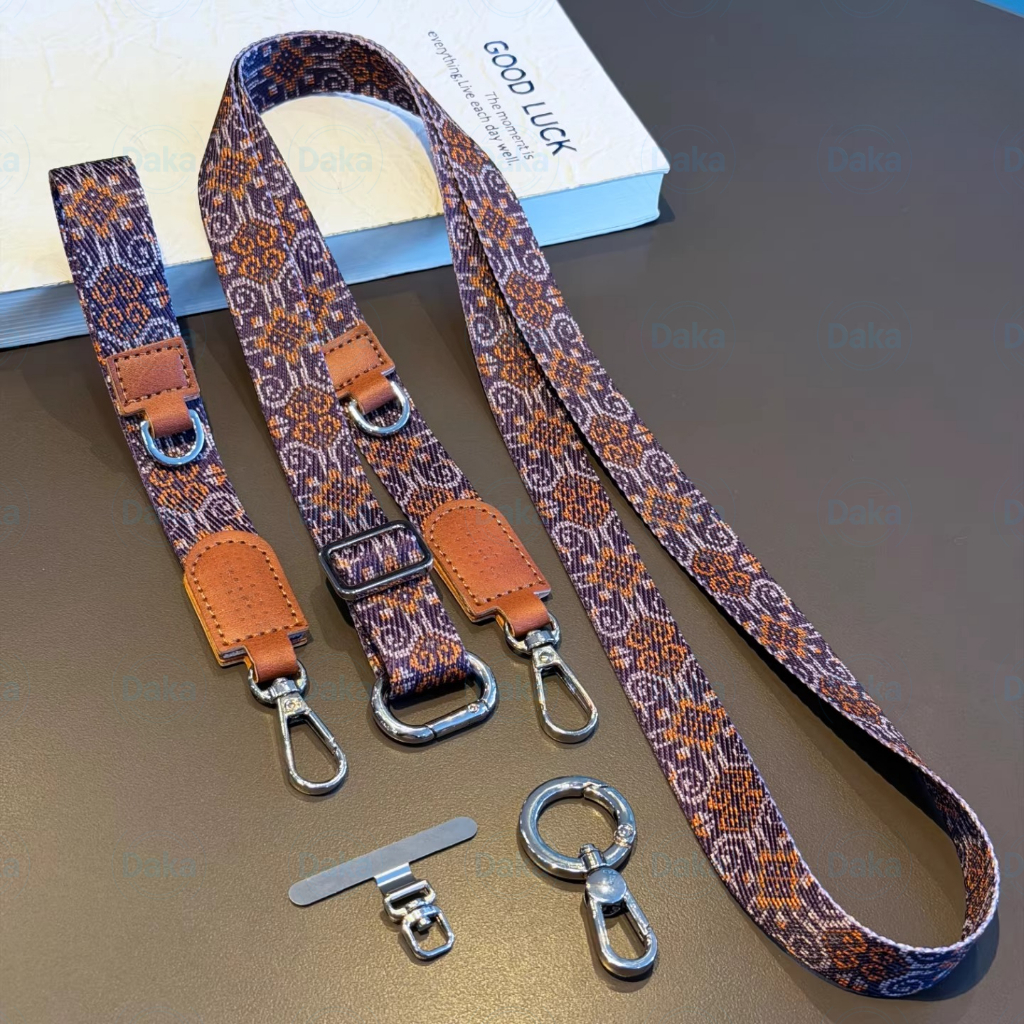 High-End Original Three-Purpose โทรศัพท์มือถือ Lanyard Cross-Body ปรับแขวนคอพิมพ์กว้างรุ่นสายคล้องไหล่ Anti @-