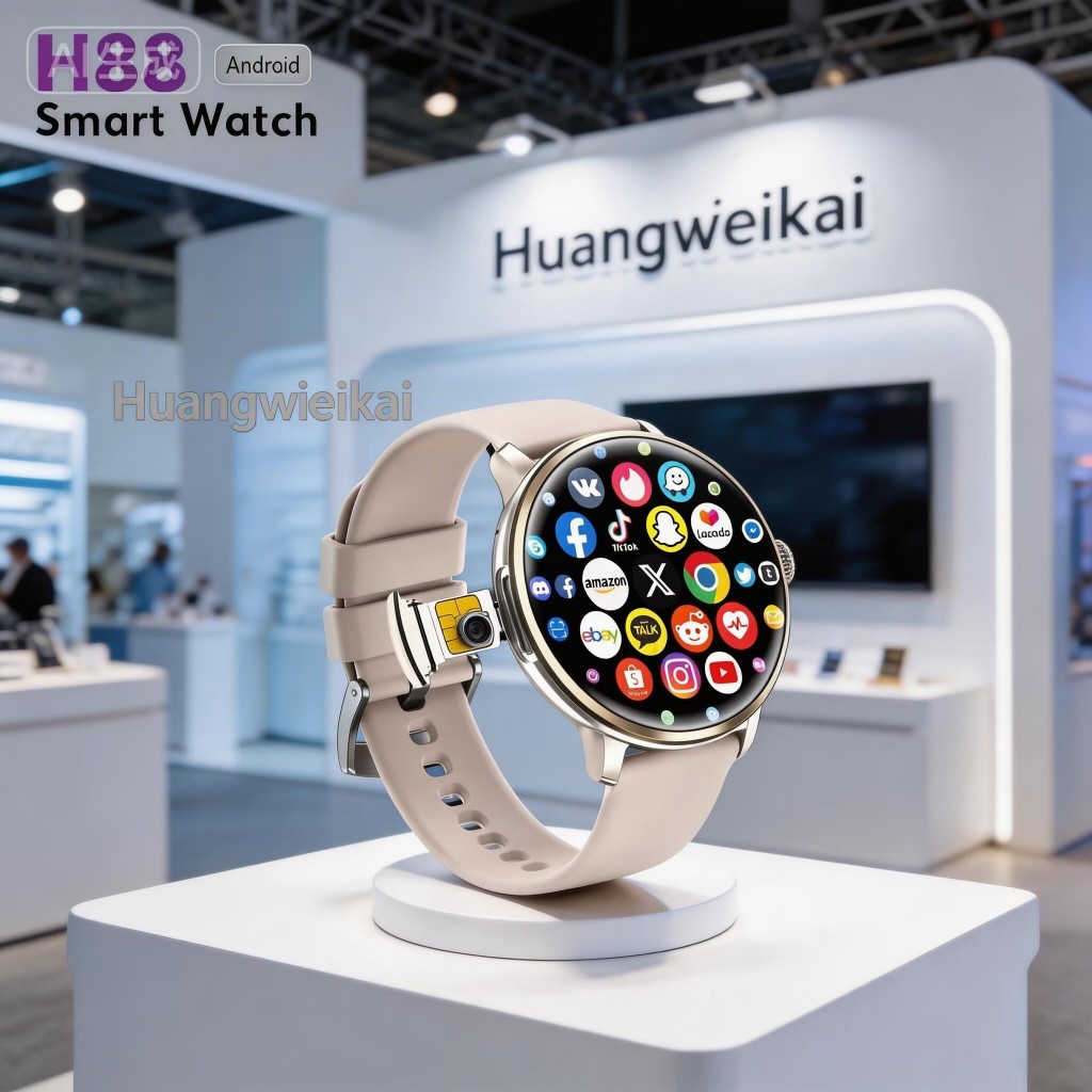 2026 ล่าสุด 4G/5G H88 Smartwatch ระบบ Android หน้าจอ Amoled กล้อง HD แฟชั่นสมาร์ทวอท์ชสําหรับผู้หญิง