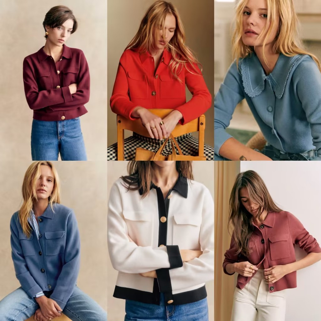 เสื้อคาร์ดิแกนวูลเมอรีโน่ French Sezane แท้