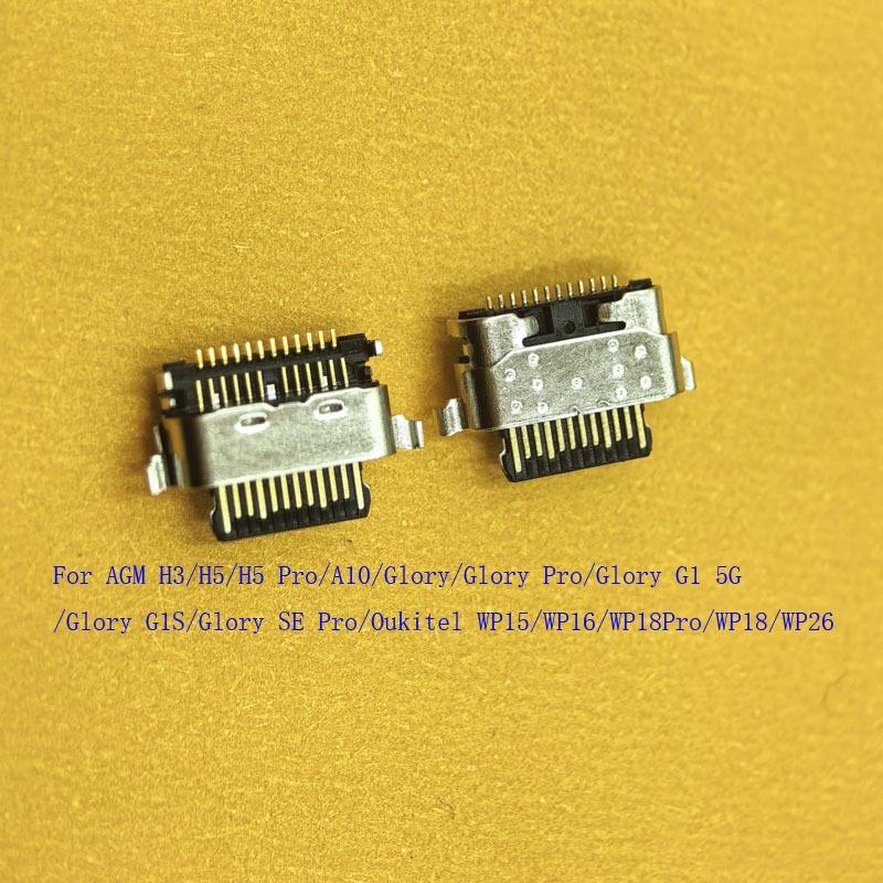 10-50Pcs USB Connector Plug สําหรับ Oukitel WP18 WP26 WP15 WP16 AGM Glory G1 SE Pro G1S H3 H5 A10 Ch