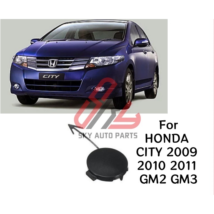 ฝาครอบตะขอลากจูงกันชนหน้าสําหรับ HONDA CITY 2009 2010 2011 GM2 GM3