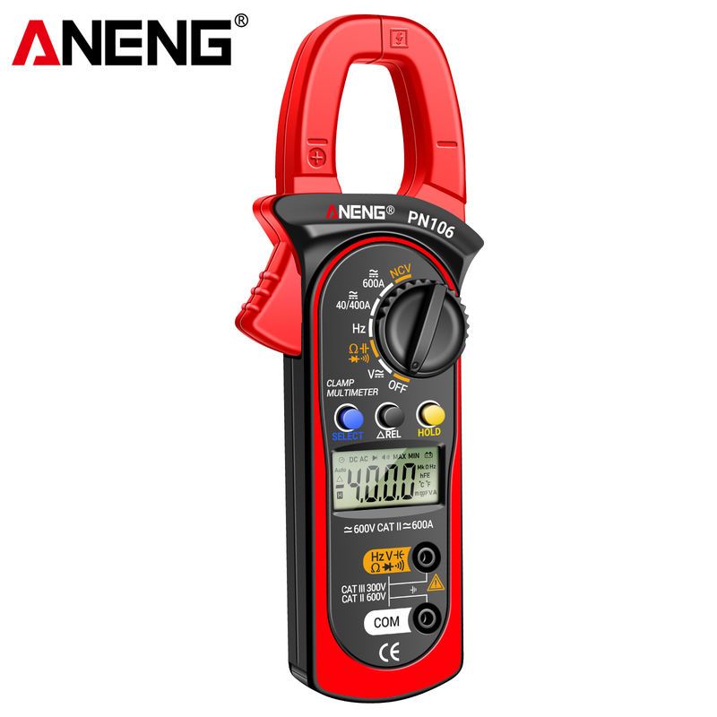 ANENG PN106 4000 นับแคลมป์มิเตอร์ AC/DC แอมป์มิเตอร์โวลต์มิเตอร์เครื่องทดสอบไฟฟ้า True RMS มัลติมิเต