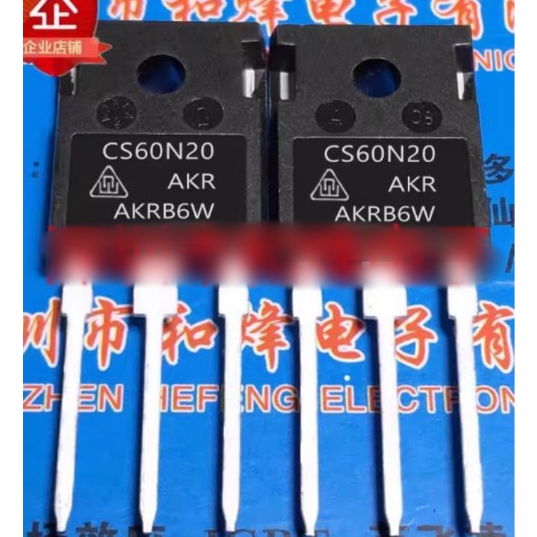 2 ชิ้น CS60N20 CS60N20AKR TO-247 200V60A MOS ทรานซิสเตอร์
