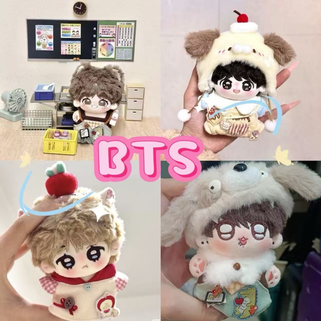 10 ซม.BTS Bangtan Boys Kim Tae Hyung JUNG KOOK ตุ๊กตาตุ๊กตาดาราเกาหลีรูปน่ารักตุ๊กตาของเล่นแฟนของขวัญ