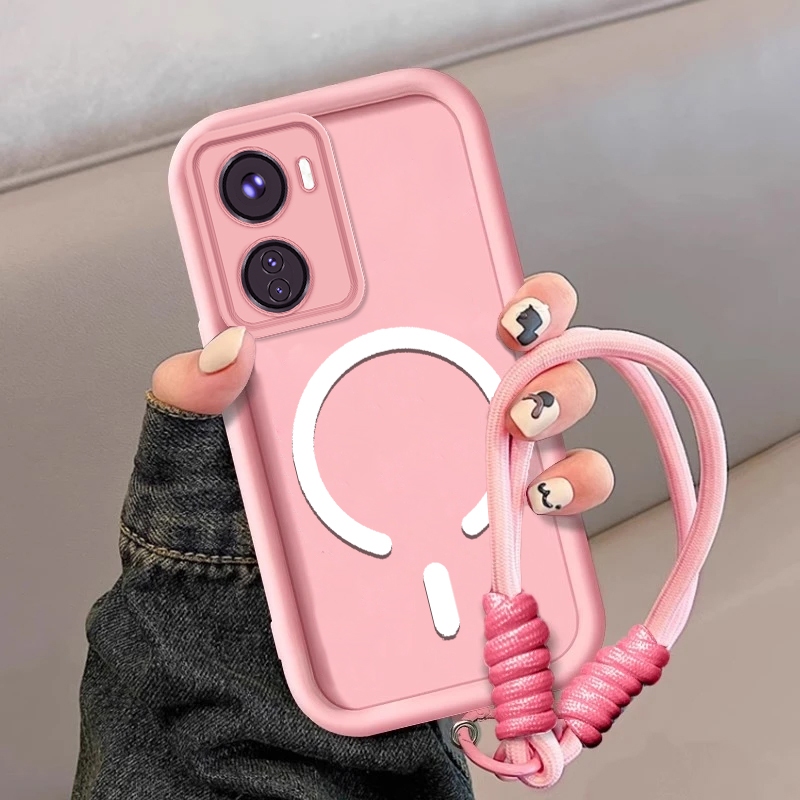 เคสสําหรับ VIVO Y16 เคสโทรศัพท์ป้องกันการตกซิลิโคนขั้นสูงพร้อมความเรียบง่ายความงามและการออกแบบใหม่ของแหวนดูดแม่เหล็ก