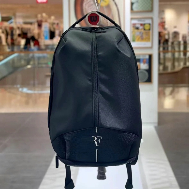Wilson Filson Same Style RF Series กระเป๋าเป้สะพายหลังคลาสสิกสีดำ สำหรับเทนนิสและใช้งานทั่วไป