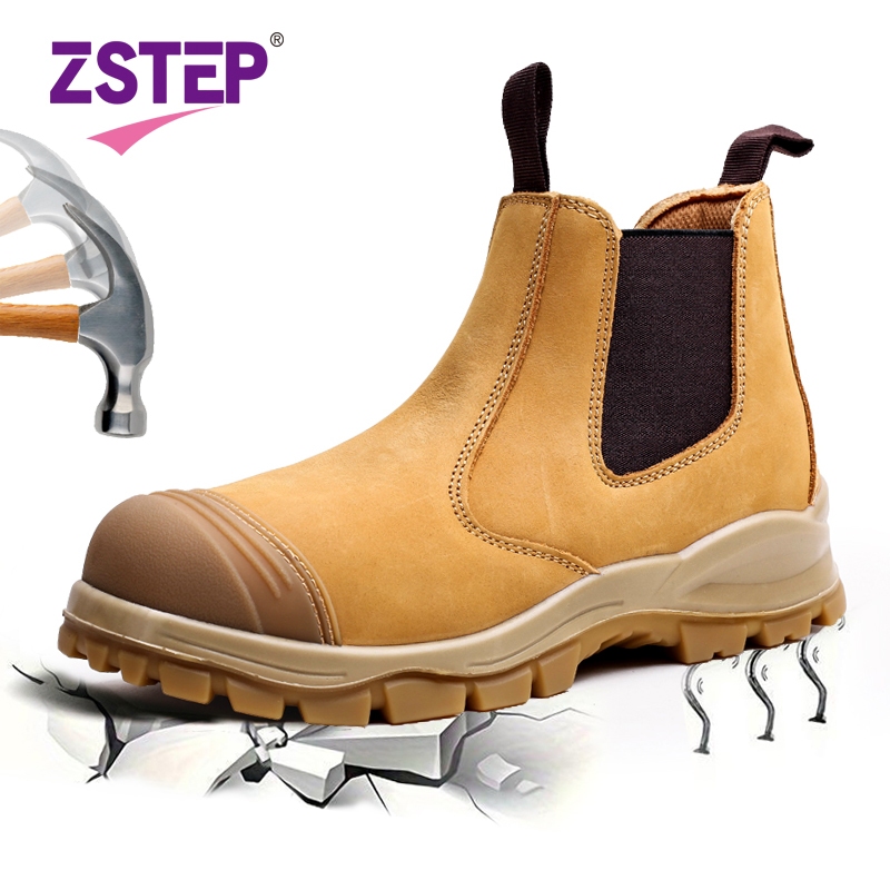 ZSTEP Steel Toe Work Boots รองเท้าเซฟตี้ผู้ชายในตัว Steel Toe Kevlar ป้องกันการเจาะ Anti-slip Anti @