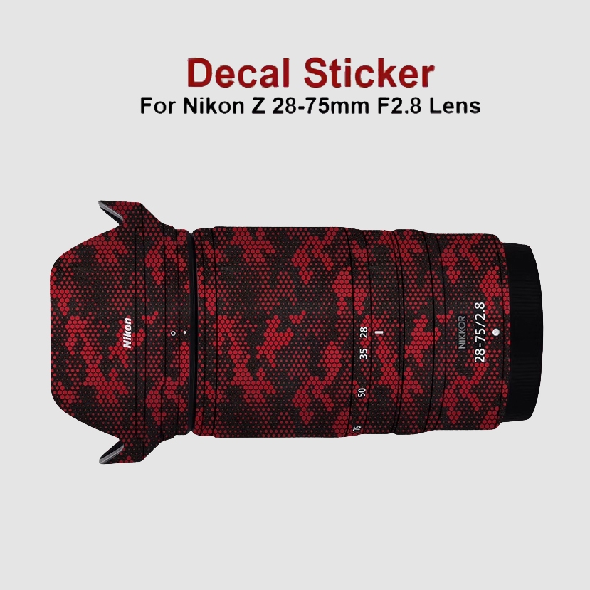 Z28-75/2.8 สติกเกอร์กล้องเลนส์ Coat Wrap ฟิล์ม Protector ไวนิล Decal ผิวสําหรับ Nikon Nikkor Z 28-75