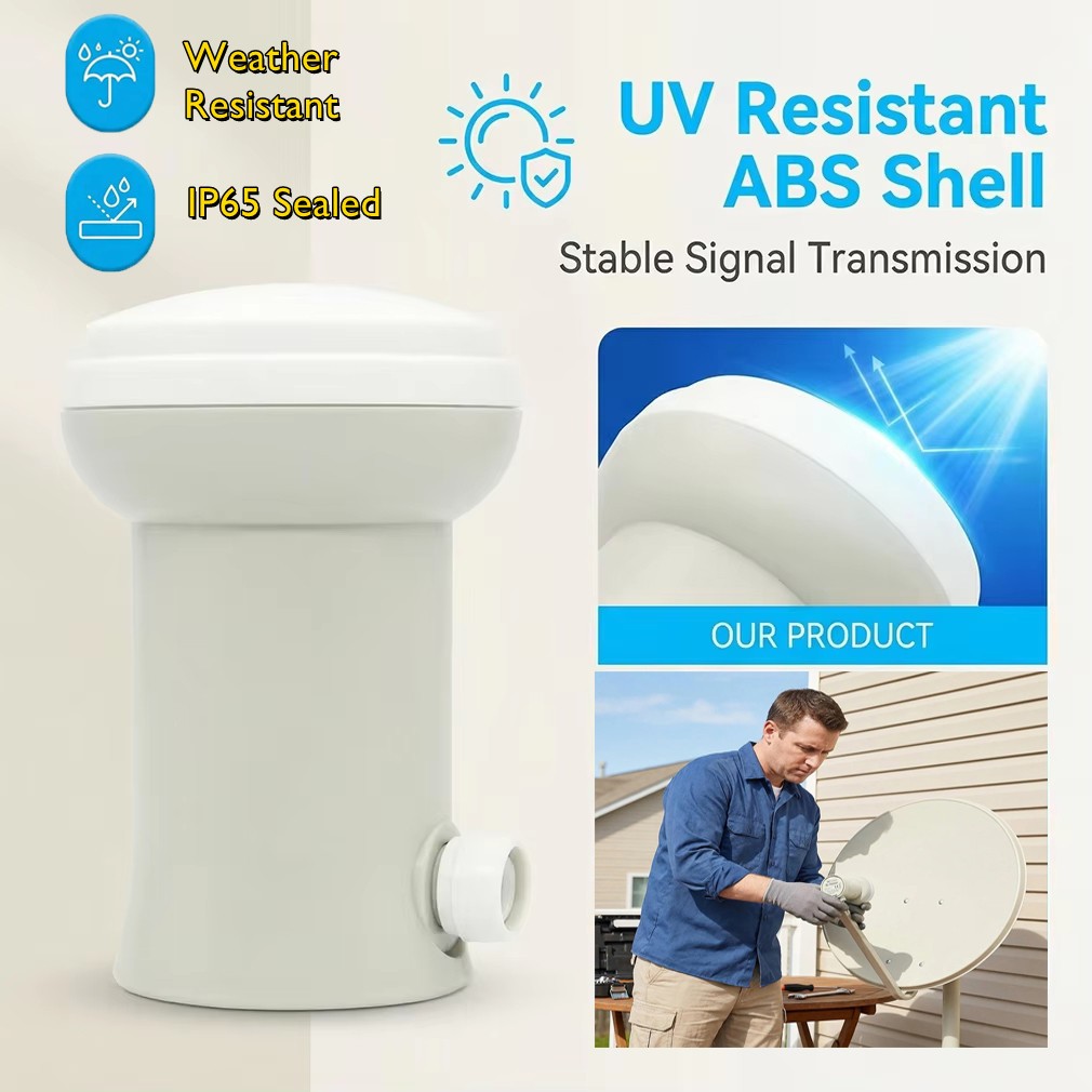 Full HD Satellite TV Receiver Universal Single LNB L9.75/10.6 KU Lnb 1 เอาต์พุต LNBF จานดาวเทียมกันน