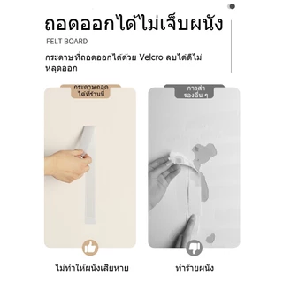 บอร์ดข้อความ บอร์ด felt บอร์ดคอร์ก ขนาดใหญ่ 80*120 ซม. ติดผนัง สำนักงาน โรงเรียน