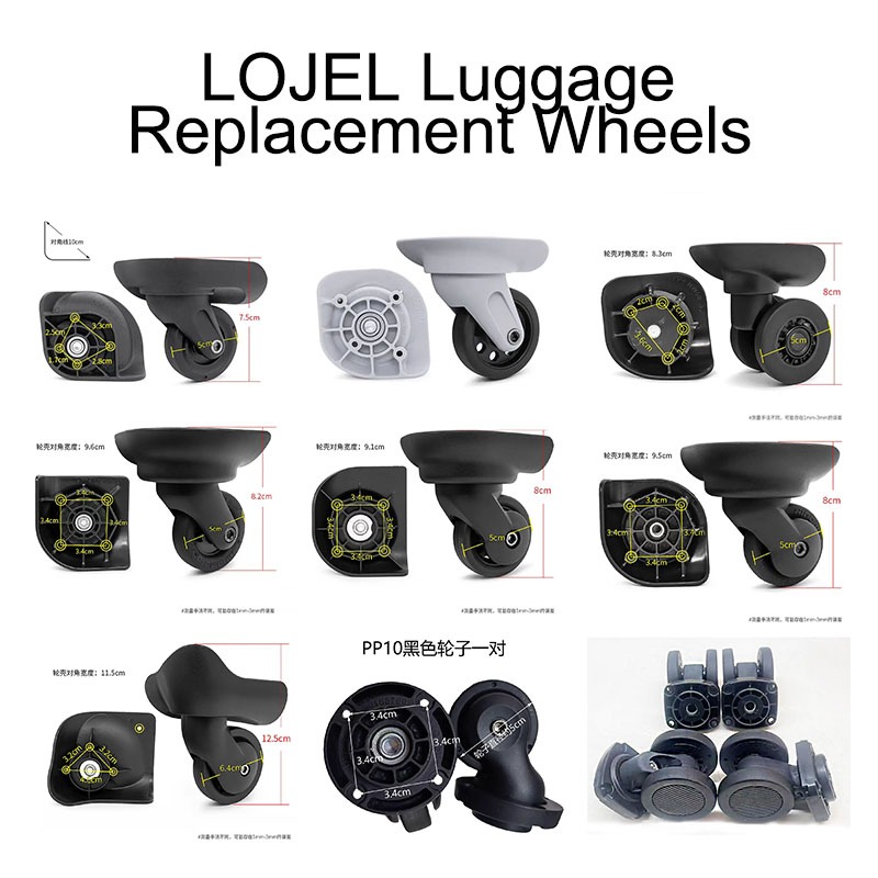 ยอดนิยมพรีเมี่ยม Lojel ล้อกระเป๋าเดินทางเปลี่ยน Spinner ล้อกระเป๋าเดินทางสําหรับ Crown Lojel CUBO รถ