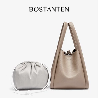 BOSTANTEN Plump Bag กระเป๋าถือ ความจุขนาดใหญ่ แฟชั่นสไตล์เกาหลี สําหรับผู้หญิง ของขวัญผู้หญิง