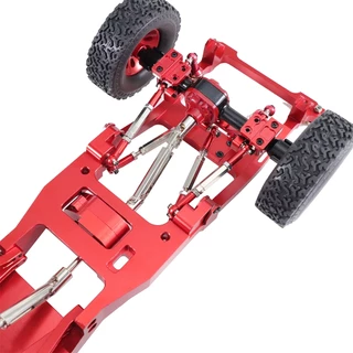 สําหรับ MN 1/12 MN82 MN82S MN82PRO MN82T RC รถด้านหน้าและด้านหลังโลหะสี่ Linkage ชุดอัพเกรดโช้คอัพดึง Rod อะไหล่ที่นั่ง