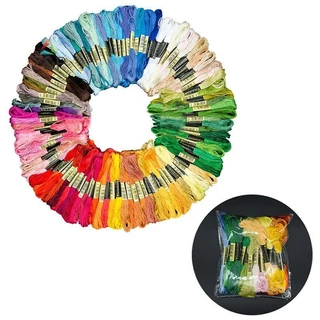 ด้ายเย็บปักถักร้อยที่มีสีสัน 36/136 Skeins ผ้าฝ้าย Cross Stitch Floss เย็บ String ชุดสําหรับงานฝีมือ DIY ทํางานฝีมือ