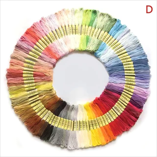 ด้ายเย็บปักถักร้อยที่มีสีสัน 36/136 Skeins ผ้าฝ้าย Cross Stitch Floss เย็บ String ชุดสําหรับงานฝีมือ DIY ทํางานฝีมือ